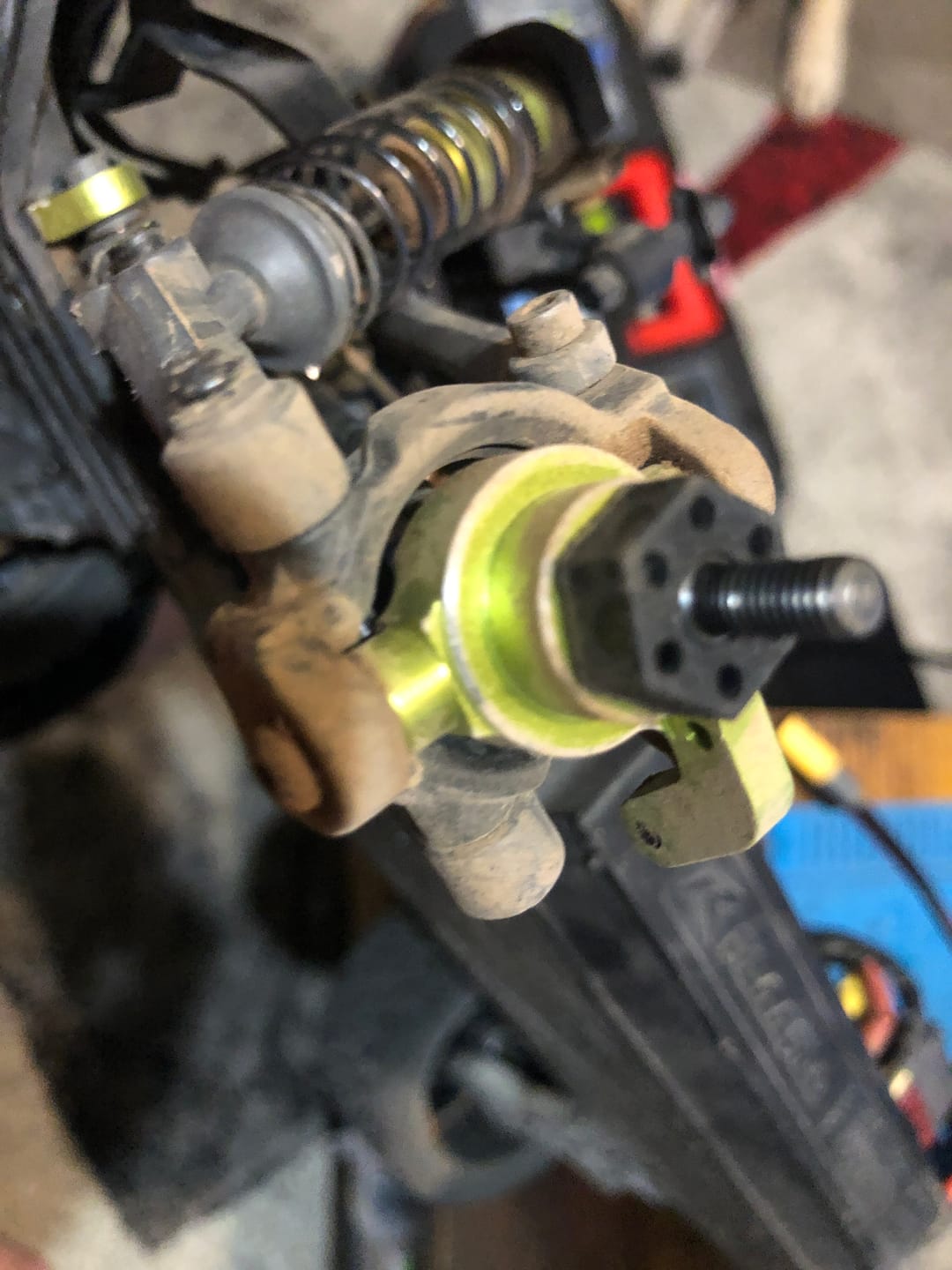 Customer photo review of Aluminum Front Steering Hub For RZ001 and XTS-F10