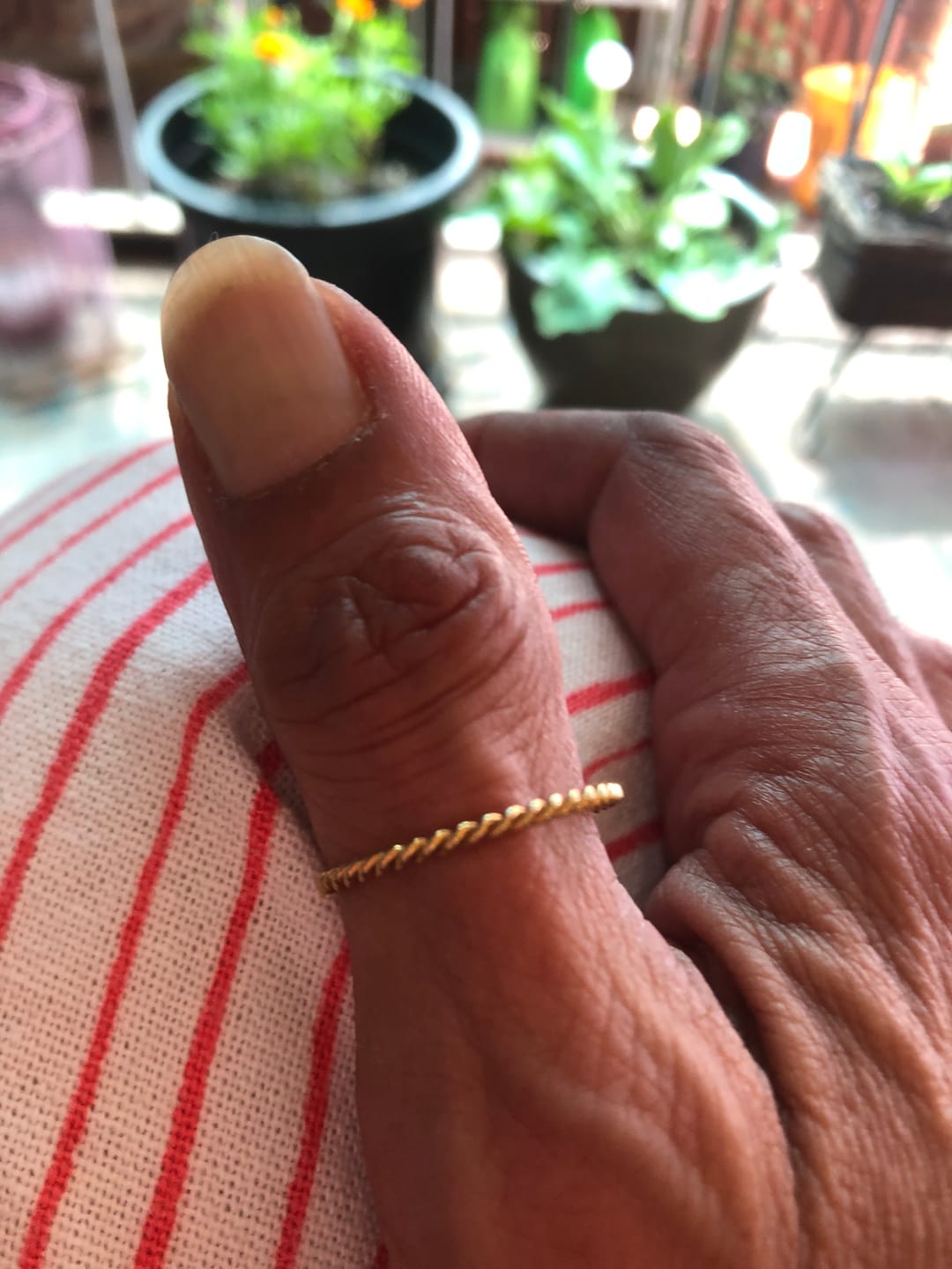 Customer photo review of Briar Stacker Ring