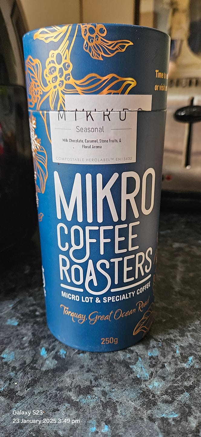Customer photo review of Mikro Seasonal Espresso Blend