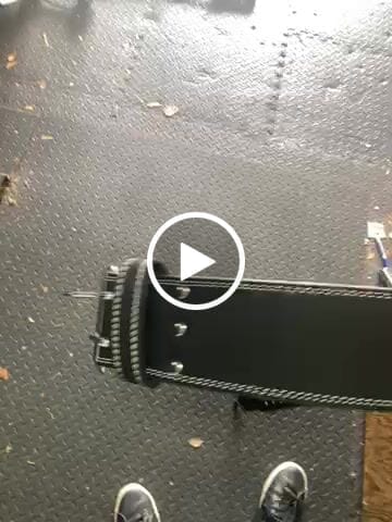 Customer photo review of Double Prong Belt, All Black, 10MM - IPF Approved