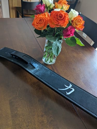 Customer photo review of Black Lever Belt, 13mm - IPF Approved