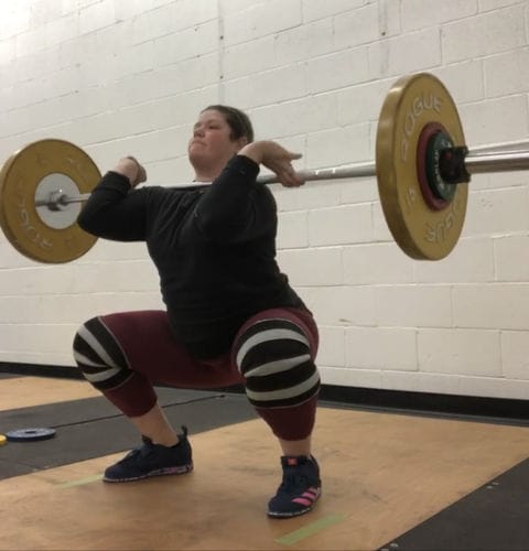 Customer photo review of Triple Ply Knee Sleeves