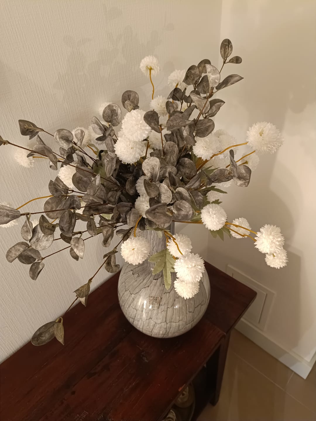 Customer photo review of Samengesteld boeket - Groen & Wit