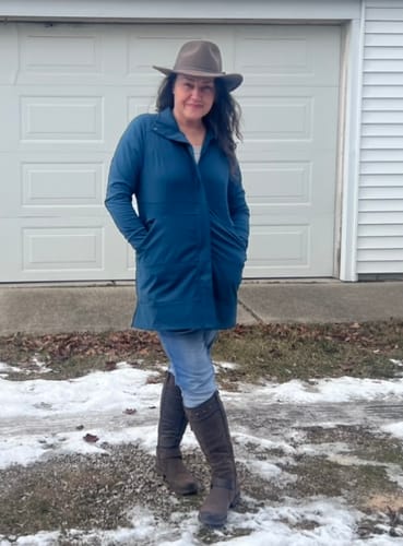 Customer photo review of Windsor Extra Long Jacket