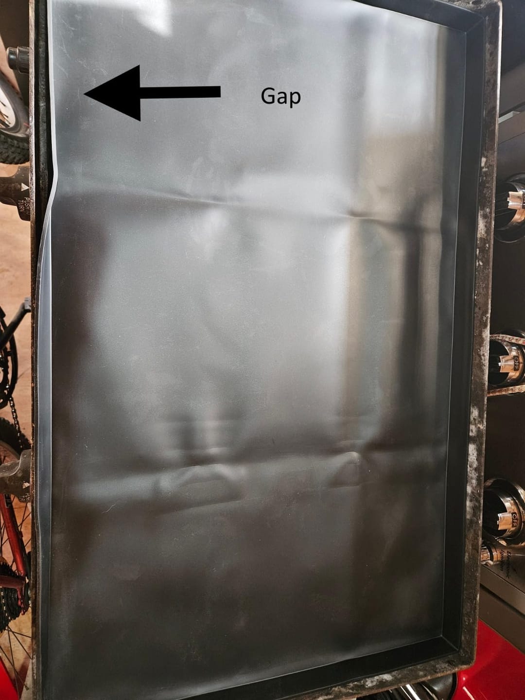 Customer photo review of Silicone Griddle Mat