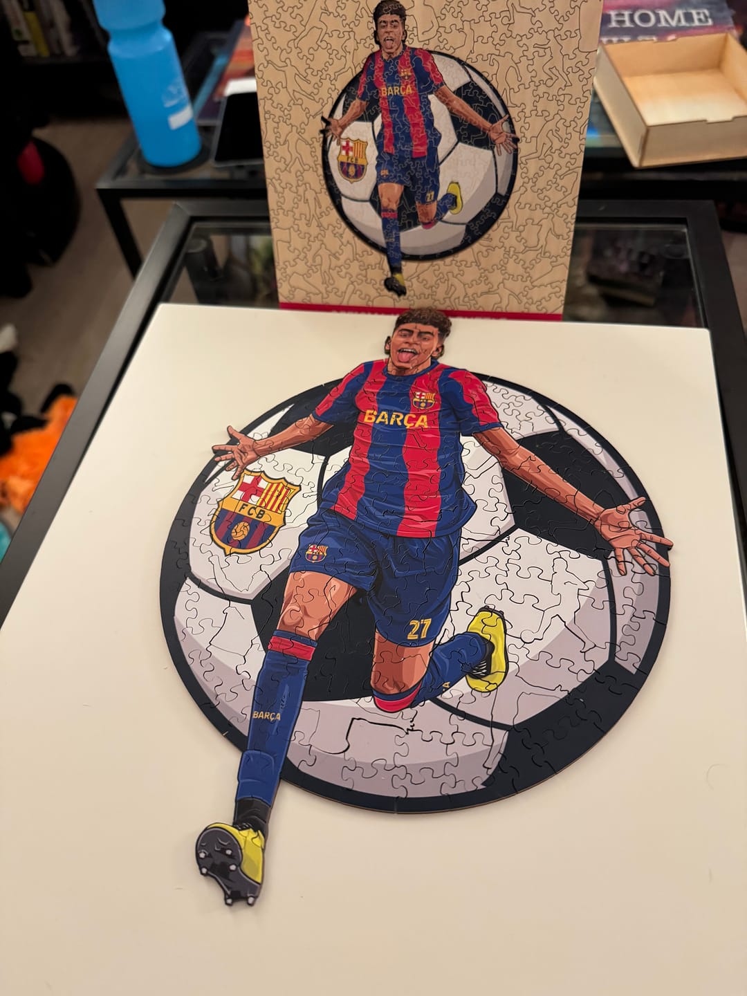 Customer photo review of Lamine Yamal - Wooden Puzzle