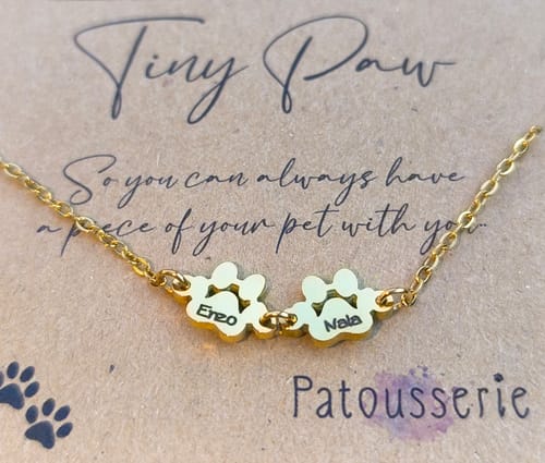 Customer photo review of Βραχιόλι με χάραξη το όνομα του Δικού σας Κατοικίδιου - Tiny Paw