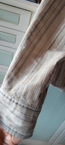 Customer photo review of 1950s 8 oz Striped Corduroy Western Shirt