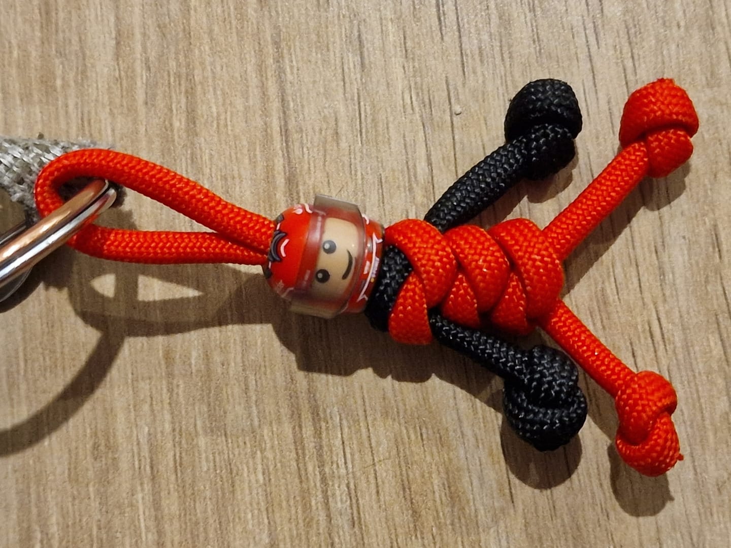 Customer photo review of Limited Edition Charles Lerclerc Racing Paracord Buddy Keychain