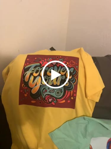 Customer video review of Custom DTF Transfer By Size - Upload your own PNG