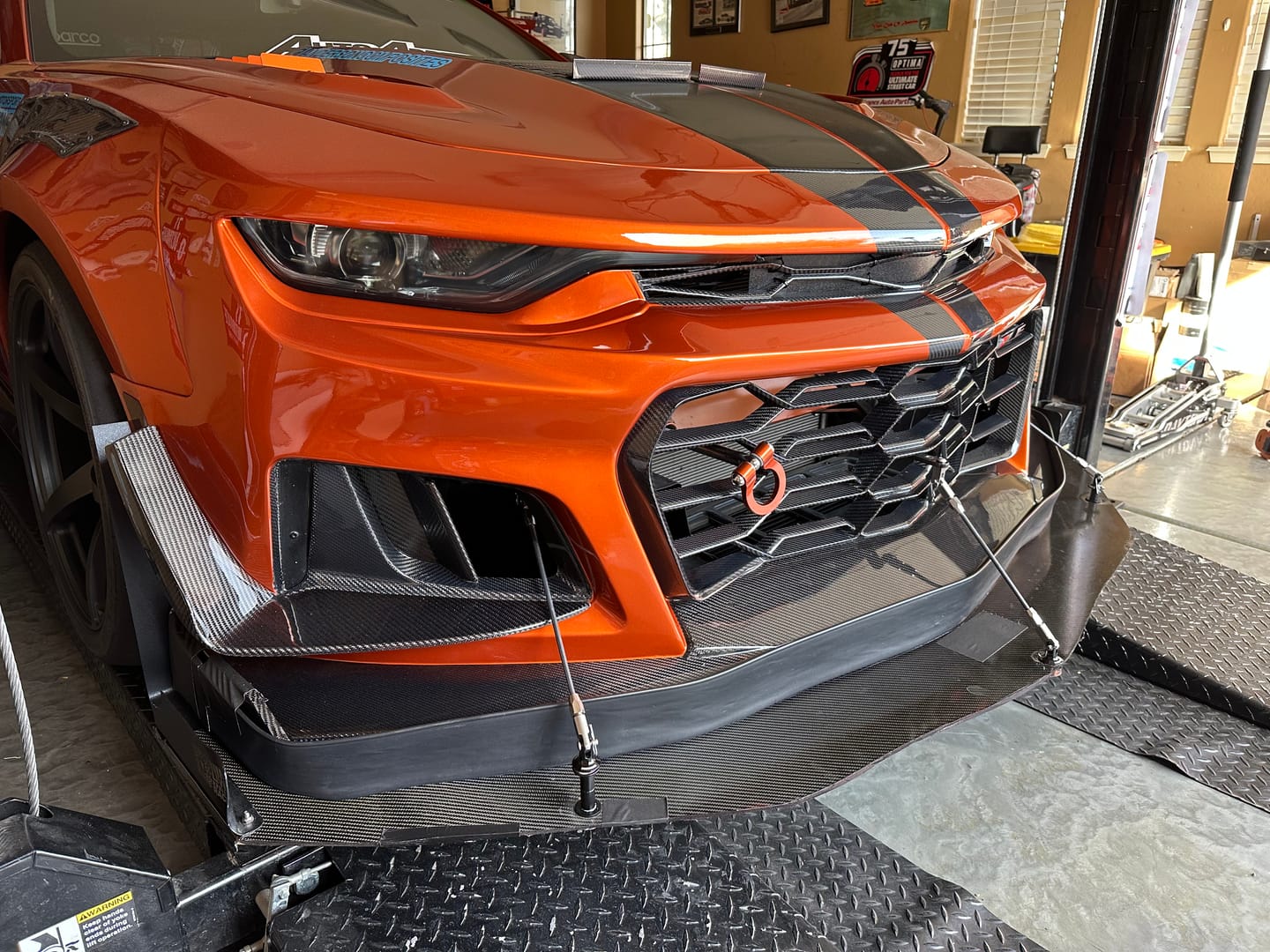 Customer photo review of 2010-2025 Chevy Camaro 1LE Canards Track Package Double Sided Gloss Carbon Fiber