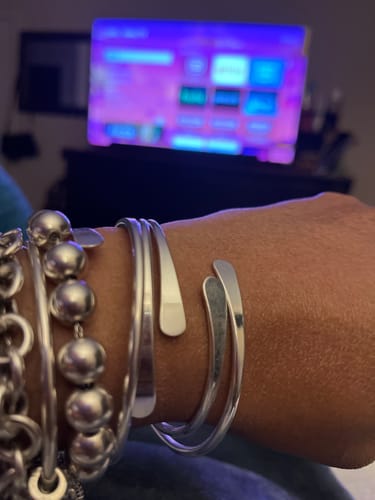 Customer photo review of Brass Stacking Bangle