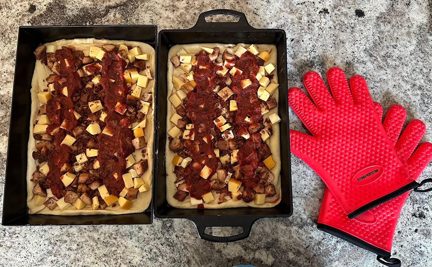 Customer photo review of Smoker Oven Gloves