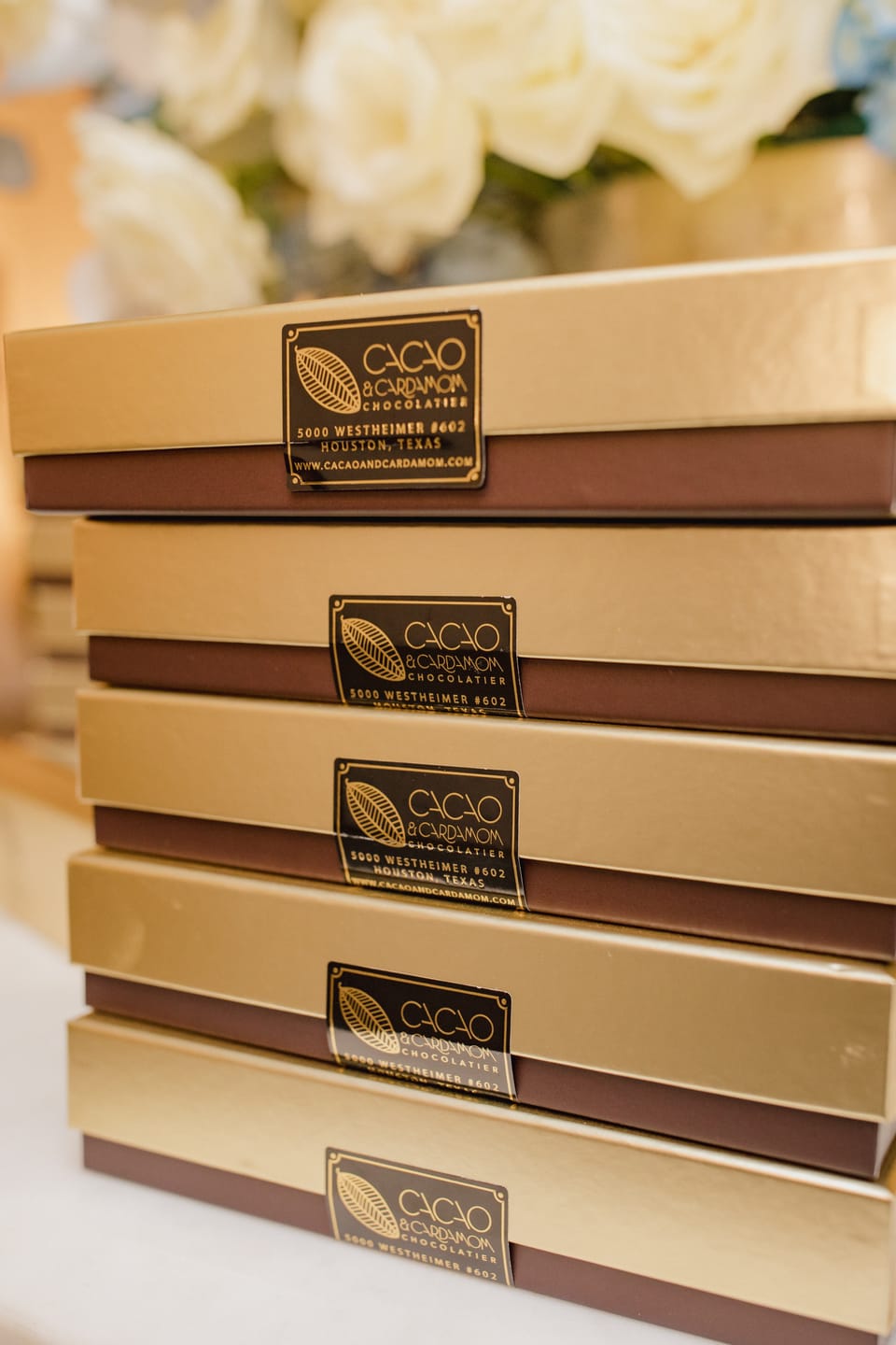 Customer photo review of 5 Piece Box Corporate Gift, Party Favor, Custom Chocolate