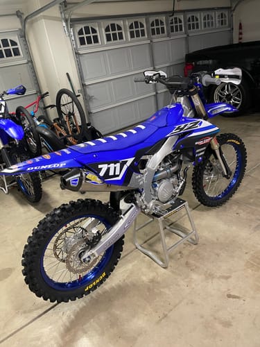 Customer photo review of Custom Seat Cover: 2025 Yamaha YZ250F