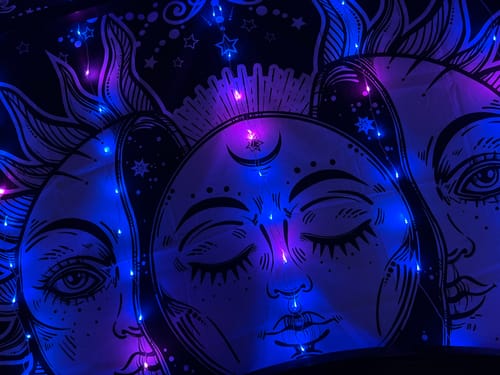 Customer photo review of DormVibes Color Changing Ceiling Lights
