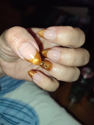 Customer photo review of XCOATTIPS® Natural - Short Almond