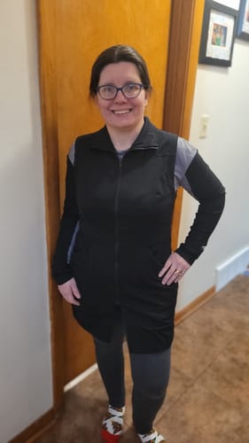 Customer photo review of Carefree Extra Long Vest