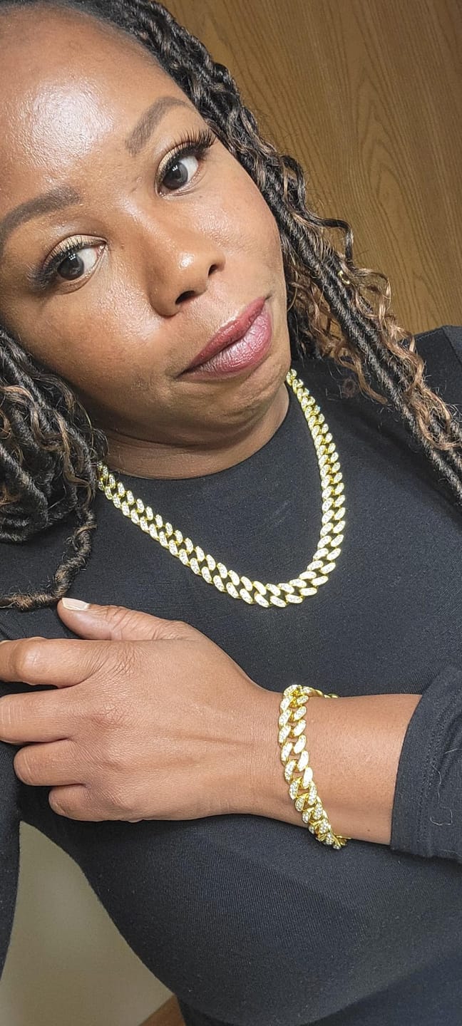 Customer photo review of MABEL NECKLACE, BRACELET AND HOOP  STACK(Ready to Ship)