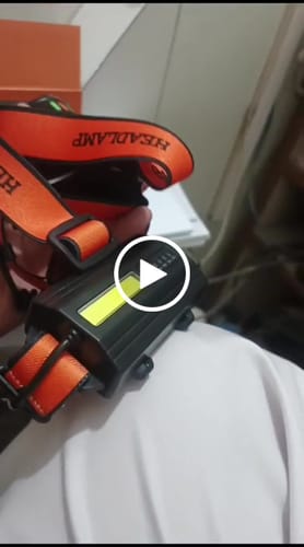 Customer video review of Rechargeable Headlight - Lot Imported