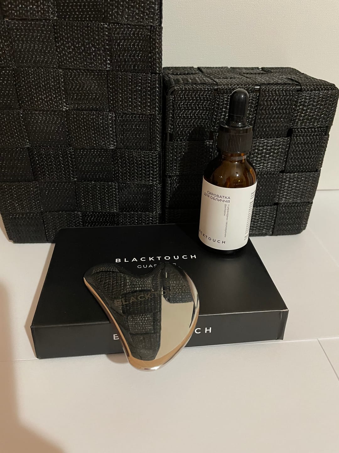 Customer photo review of Сталевий шкребок для гуа-ша масажу обличчя