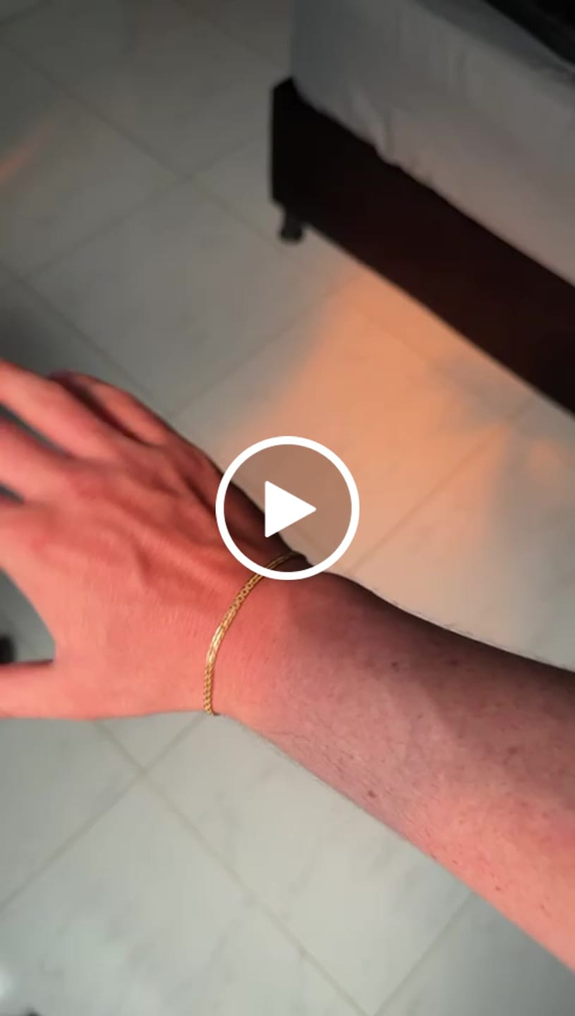 Customer video review of Pulseras Bismarck en Oro laminado 18k Para Pareja
