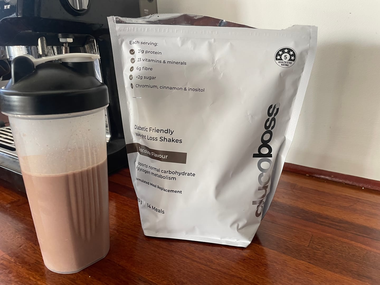 Customer photo review of GlucoBoss Weight Loss & Muscle Support Shakes- 28 Meal Pack