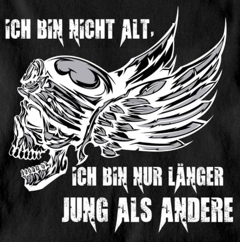 Customer photo review of Ich bin nur länger jung als andere - T-Shirt