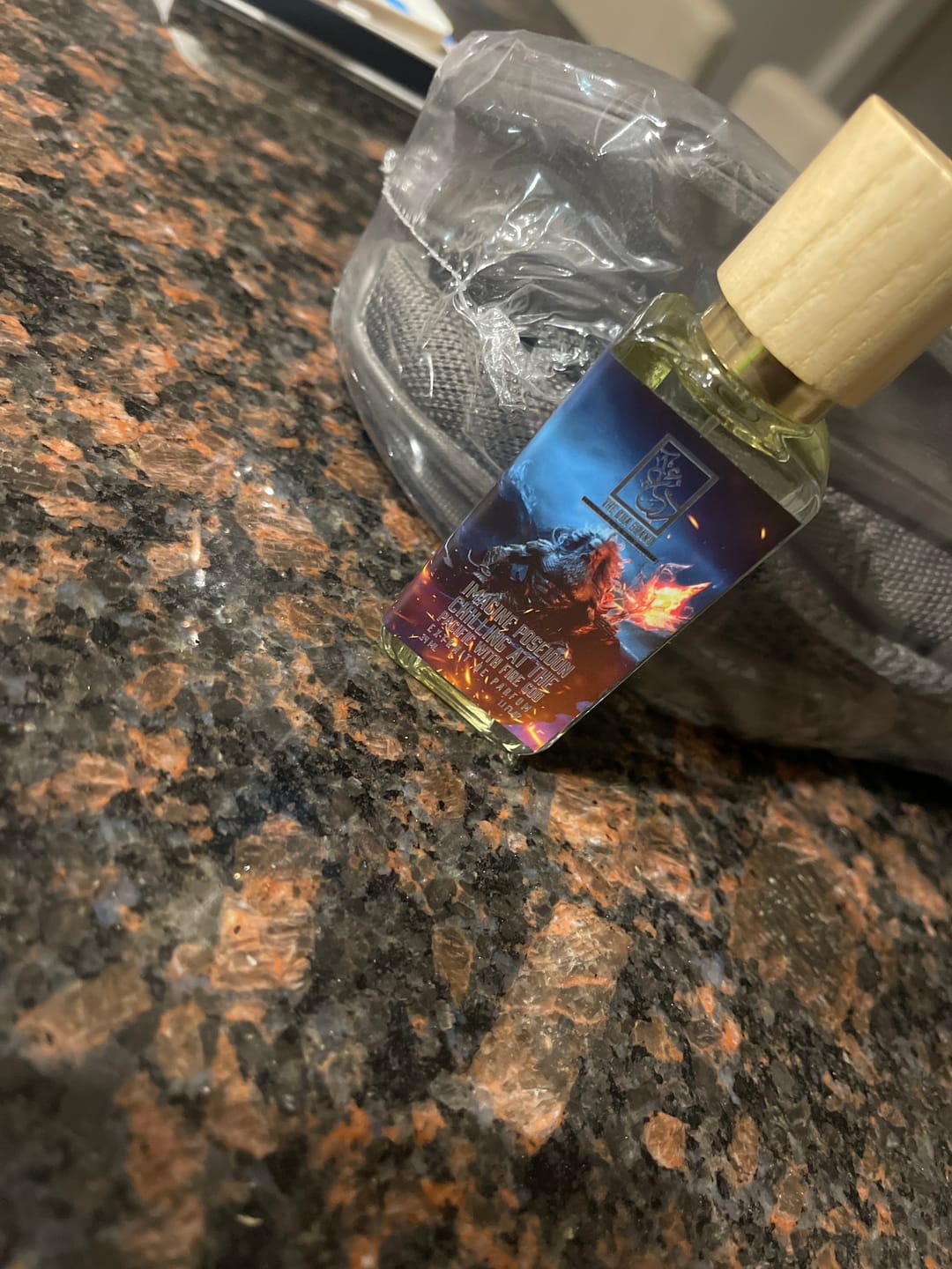 Customer photo review of Imagine Poseidon Chilling At The Pacific With Fire God