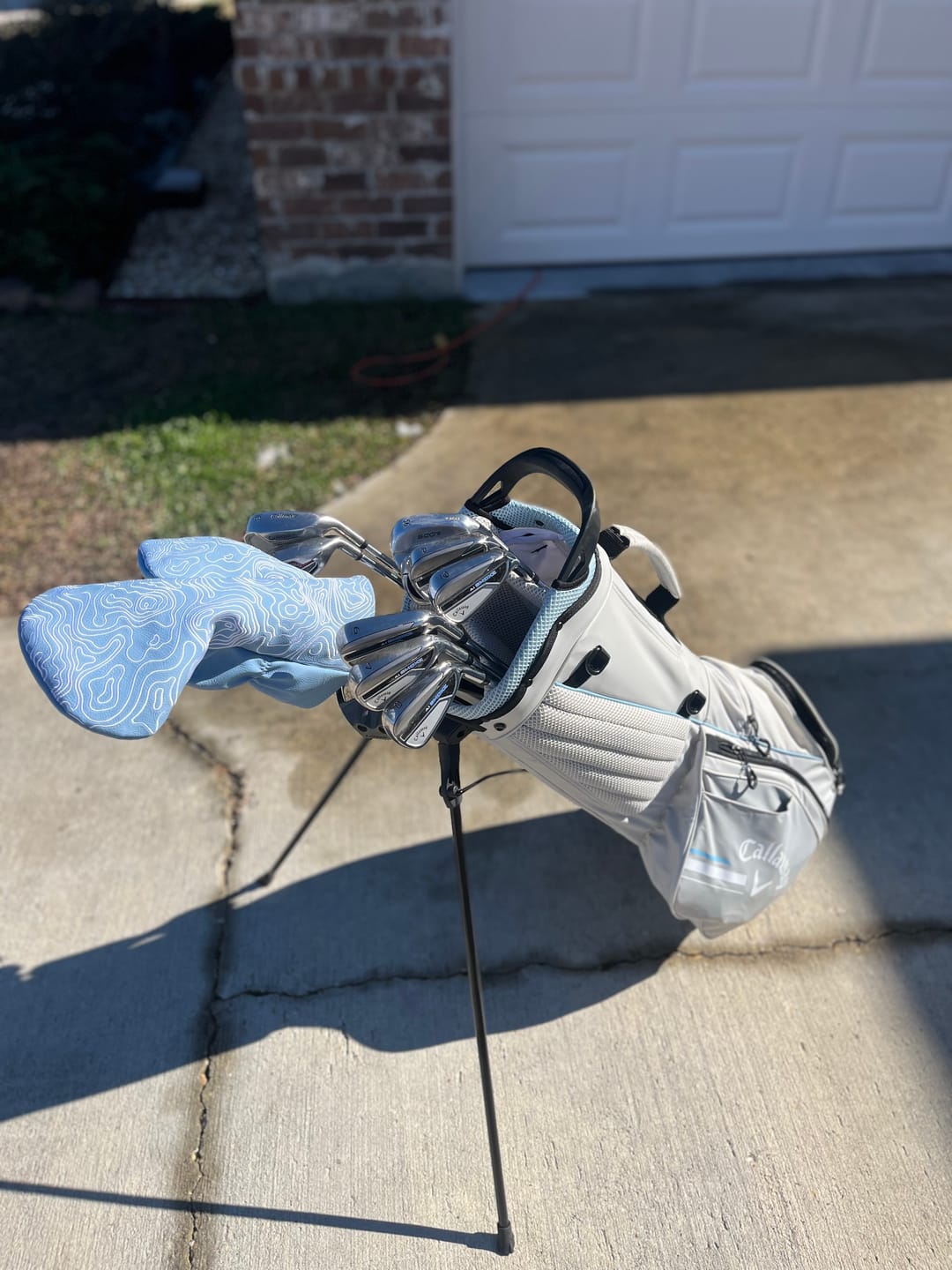 Customer photo review of Topographic Edition - Carolina Blue / Embroidered Pure White