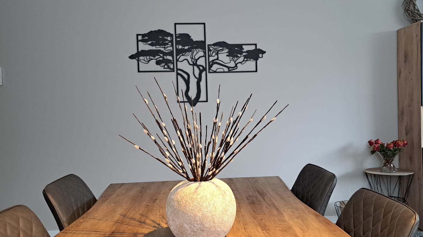 Customer photo review of Wanddecoratie | Acaciaboom 3-luik