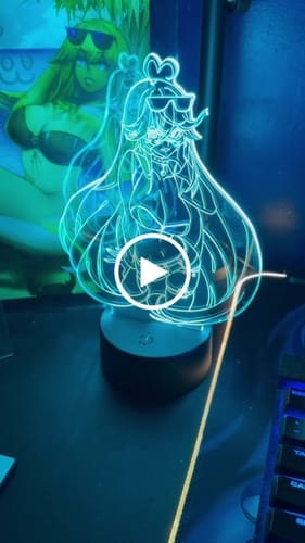 Customer video review of Arielle Otaku Lamp (Vtuber)