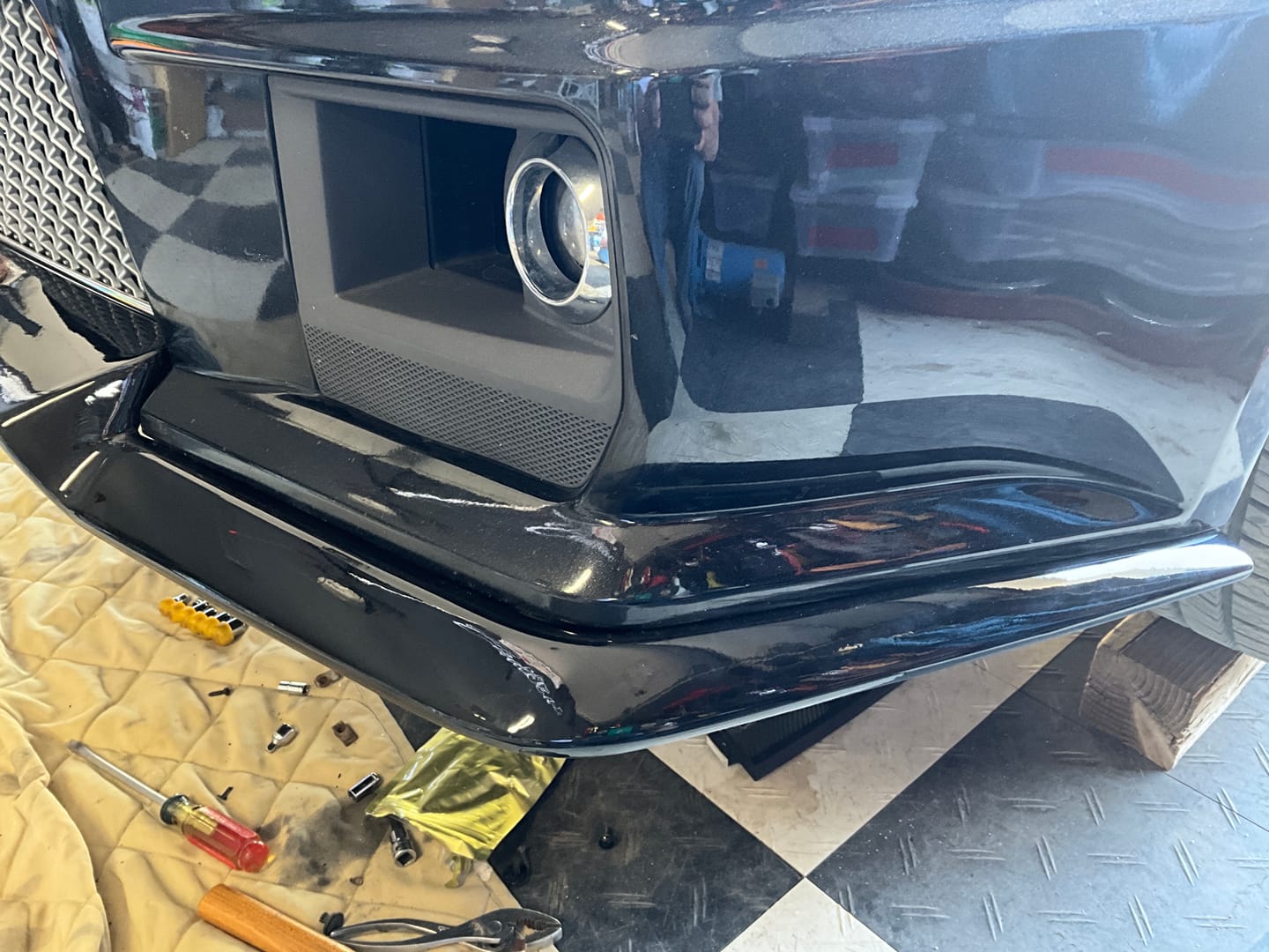 Customer photo review of 2009-15 Cadillac CTS-V Front Splitter Lip