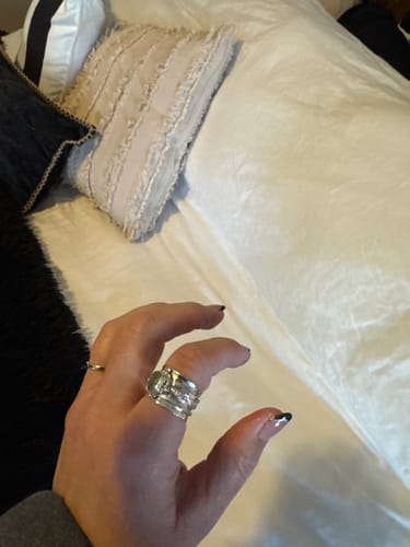 Customer photo review of Fidget Ring with Empowering Engraving Sterling Silver