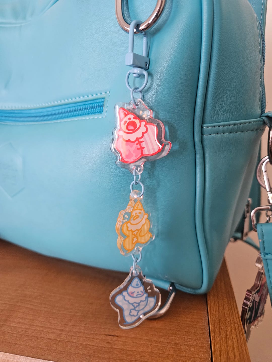 Customer photo review of Cute Lil Clown Dangling Keychain