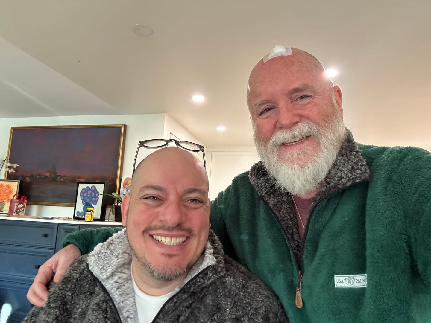 Customer photo review of Reversible Double Sherpa 1/4 Zip