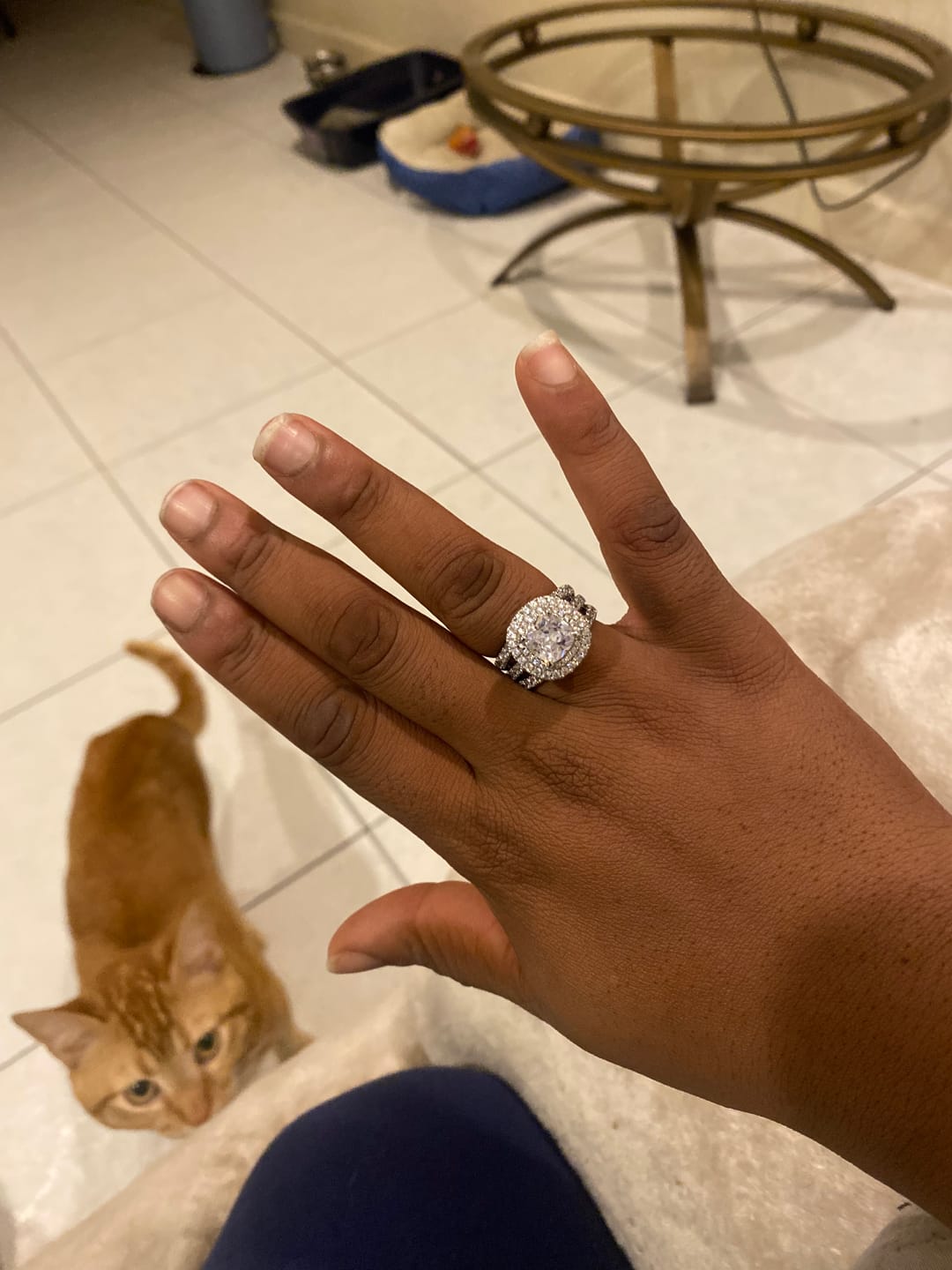 Customer photo review of Anais Diamond Ring