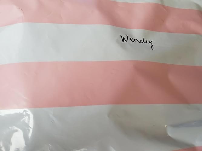 Customer photo review of 10x13 Bubble Gum Thank You Pink Poly Mailers 100 Pack