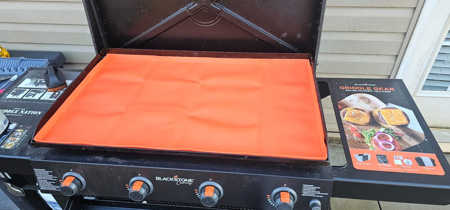 Customer photo review of Silicone Griddle Mat