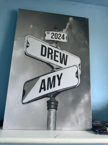 Customer photo review of COUPLES DATE OF LOVE by Cstm Canvas