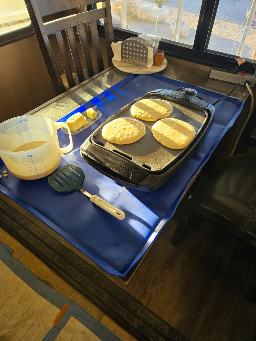 Customer photo review of Silicone Griddle Mat