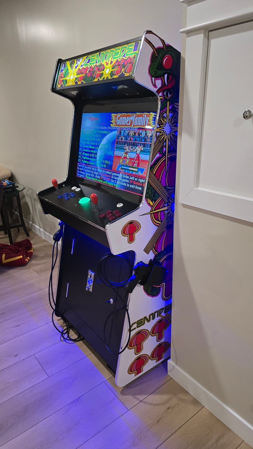 Customer photo review of 2 PLAYER STANDUP Arcade Machine With 2 shooting Guns 4600 Games Multi-cade  Upright Retro Cabinet Black