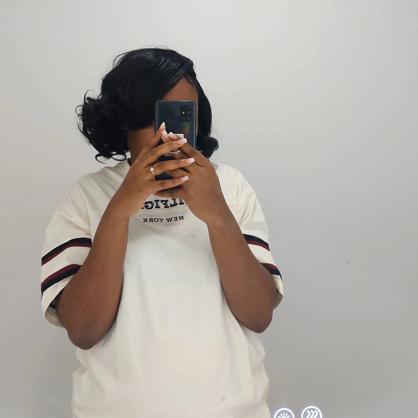 Customer photo review of Sensationnel Curs Kinks & Co Glueless Synthetic Kinky Edges 13x6 HD Lace Front Wig - 13x6 KINKY BODY WAVE 14"