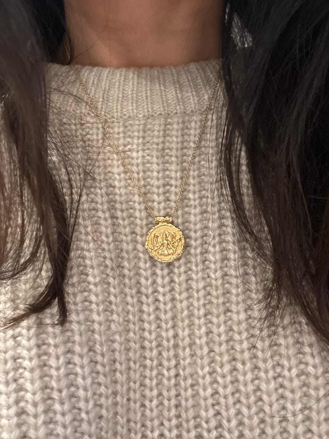 Customer photo review of Goddess Durga Necklace