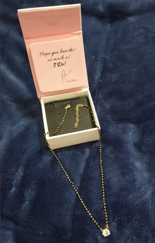 Customer photo review of Golden Classic Solitaire Mangalsutra