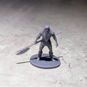 Customer photo review of Human barbarian (halberd)