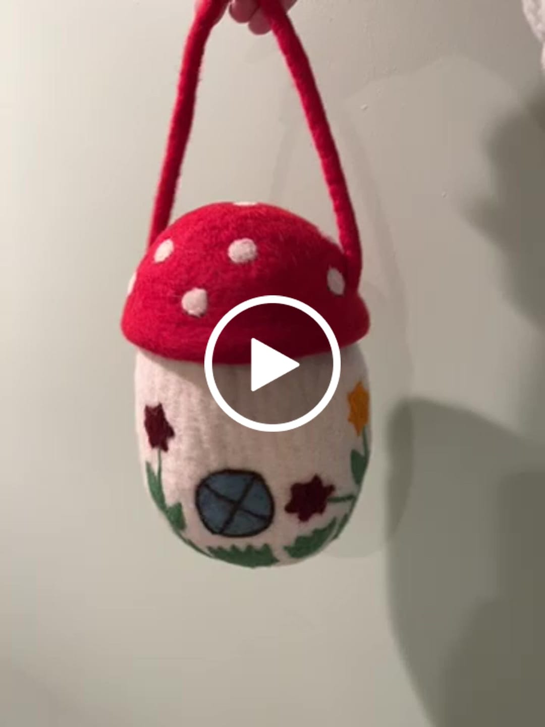 Customer video review of Felt Mushroom Toadstool Bag