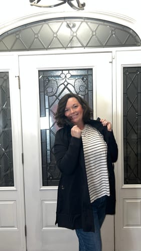 Customer photo review of Windsor Extra Long Jacket