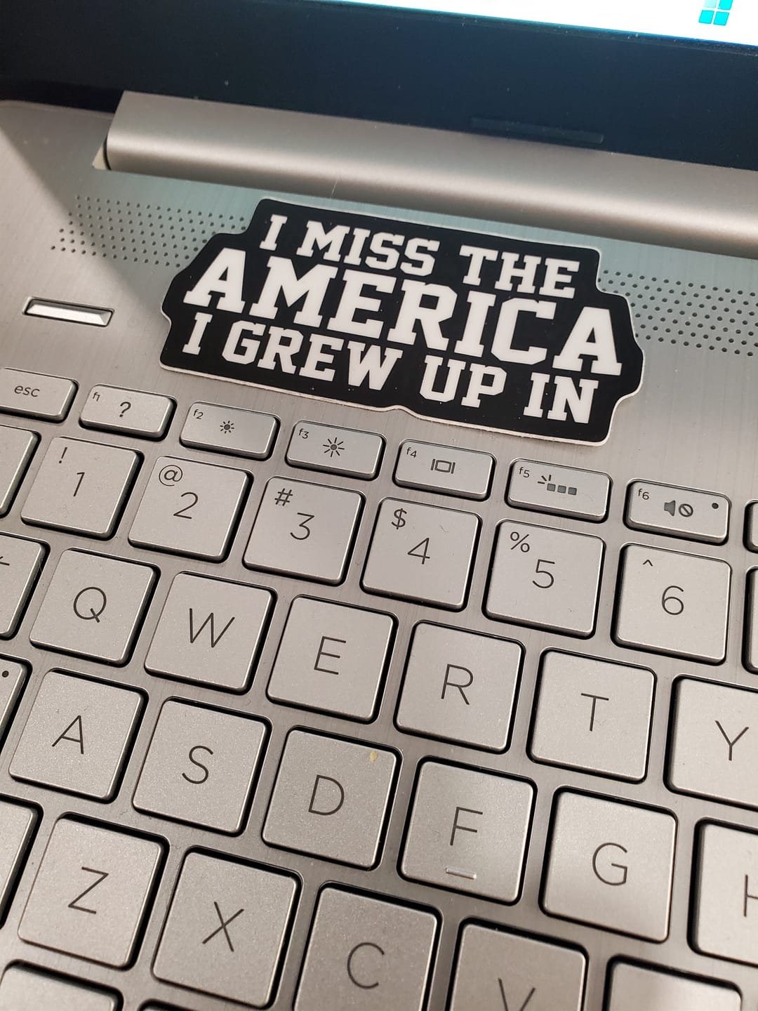 Customer photo review of I Miss The America I Grew Up In Decal
