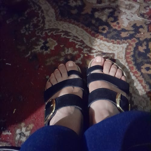 Reseña con foto de un cliente sobre Sandalias Hebilla Paradiso